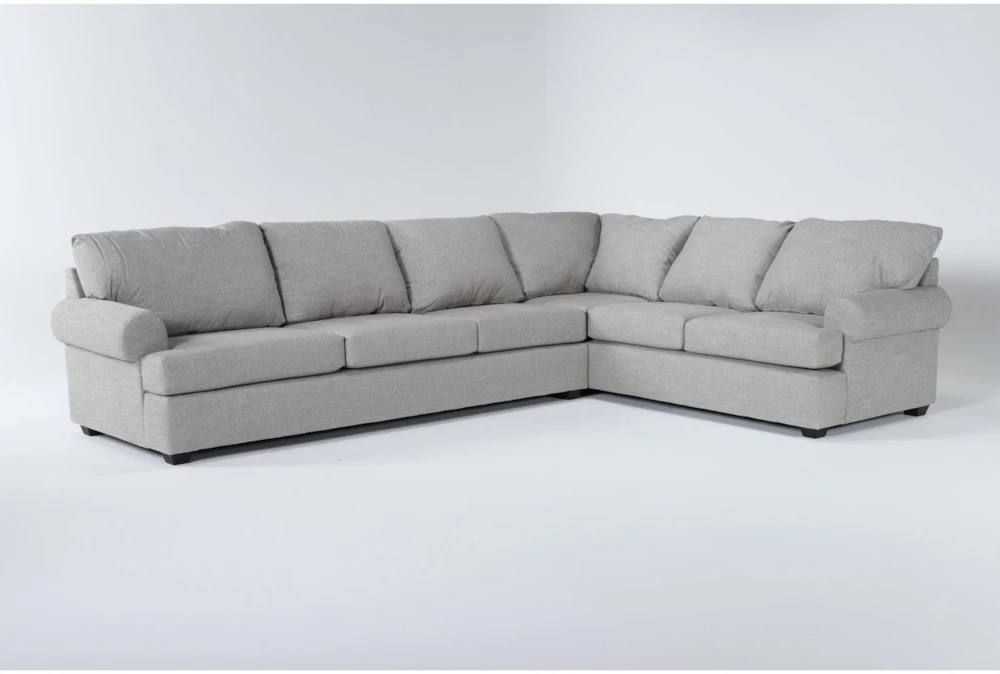 Hampstead Dove 139" 2 Piece Sectional with Left Arm Facing Sofa