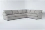 Hampstead Dove 139" 2 Piece Sectional with Left Arm Facing Sofa - Signature