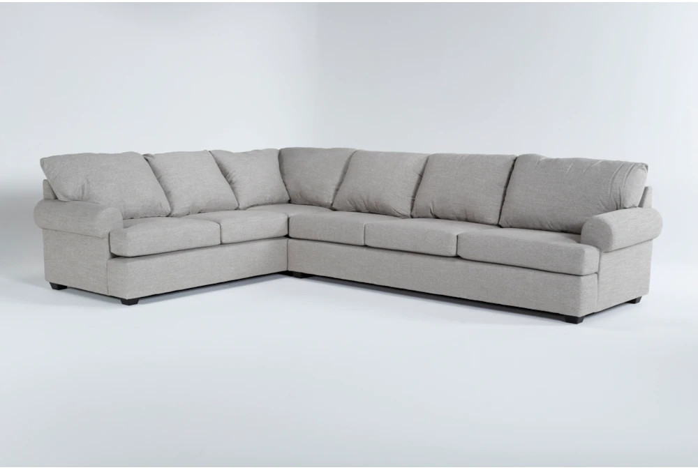 Hampstead Dove 139" 2 Piece Sectional with Right Arm Facing Sofa