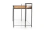 Parawood + Metal Desk With Glass Shelf - Detail