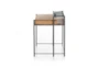 Parawood + Metal Desk With Glass Shelf - Detail