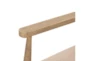 Oak Frame + Sand Fabric Accent Chair - Detail