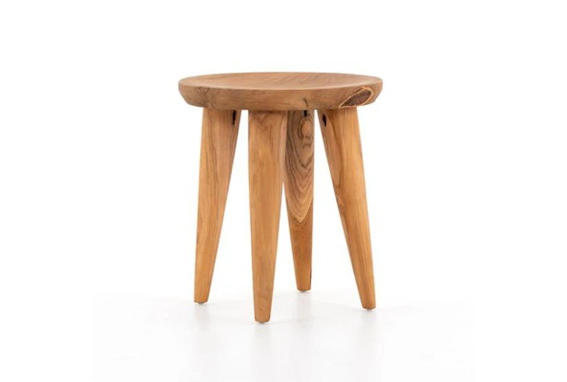 Solid Teak Round Accent Table - 360