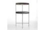Riete End Table-Distressed Iron - Side