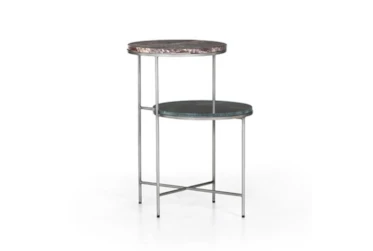Riete End Table-Distressed Iron