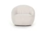 Natural Barrel Accent Swivel Chair - Front