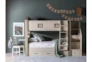 Willow Twin Over Twin House Bunk Bed With Desk Top - Room