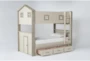 Willow Twin Over Twin House Bunk Bed With Underbed Storage - Side