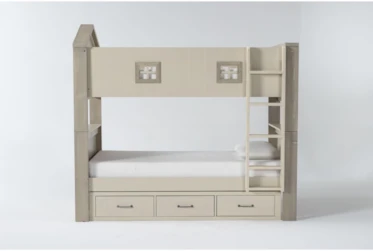 Willow Twin Over Twin House Bunk Bed With Underbed Storage