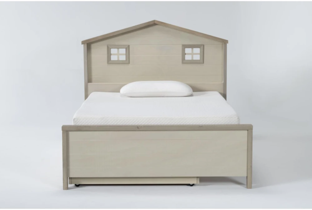 Willow Full Panel House Bed With Trundle