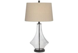 28 Inch Glass Table Lamp