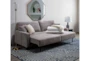 Pascal II Light Gray 91" Queen Convertible Sofa Sleeper - Room