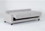Pascal II Light Gray 91" Queen Convertible Sofa Sleeper - Side
