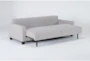 Pascal II Light Gray 91" Queen Convertible Sofa Sleeper  - Side