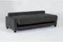 Pascal II Granite 91" Queen Convertible Sofa Sleeper  - Side