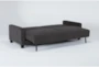 Pascal II Granite Grey 91" Queen Convertible Futon Sleeper Sofa Bed - Sleeper
