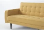 Petula II Mustard 85" Convertible Sofa Bed  - Detail