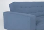 Petula II Blue 85" Convertible Sofa Bed  - Detail