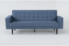 Petula II Blue 85" Convertible Sofa Bed