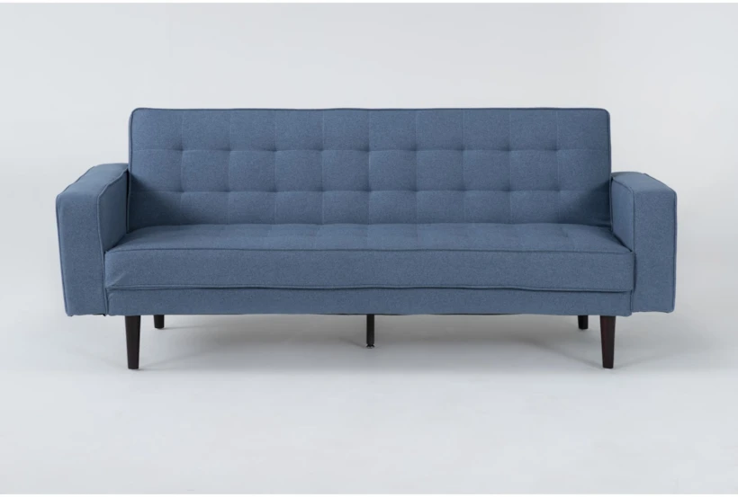 Petula II Blue 85" Convertible Sofa Bed  - 360