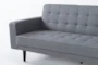 Petula II Slate Grey 85" Convertible Futon Sleeper Sofa Bed - Detail