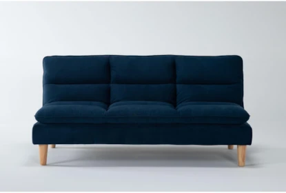 Piper Blue 71" Convertible Sofa Bed | Spaces