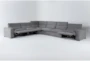 Samba 180" 6 Piece Power Reclining Sectional With 2 Armless Chairs - Recline