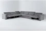 Samba 180" 6 Piece Power Reclining Sectional With 2 Armless Chairs - Side