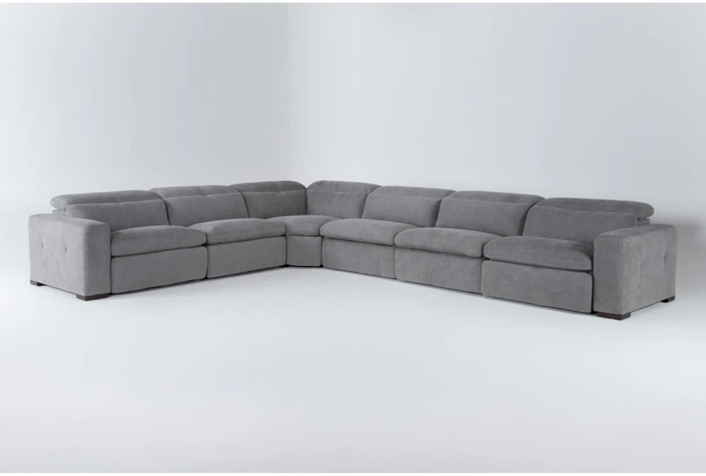 Samba 180" 6 Piece Power Reclining Sectional With 2 Armless Chairs