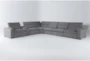Samba 180" 7 Piece Power Reclining Sectional With 2 Armless Chairs - Side
