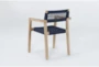 Crew Navy Outdoor Dining Chair - Side