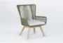 Caspian Myrtle Green Outdoor Lounge Chair - Side