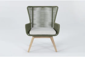 Caspian Myrtle Green Outdoor Lounge Chair