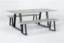 Ace 78" Outdoor Dining Set For 4 - Side