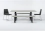 Ace 78" Outdoor Dining Table With 2 Benches Set For 6 - Signature