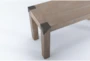 Luis 73" Wood Bench - Detail