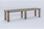 Luis 73" Wood Bench - Side
