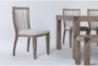 Luis Dining With Wood Back Chairs + Bench Set For 6 - Detail
