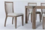 Luis 72-90" Extendable Dining With Wood Back Chair Set For 6 - Detail