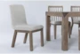 Luis Dining With Wood Back And Upholstered Chairs Set For 6 - Detail