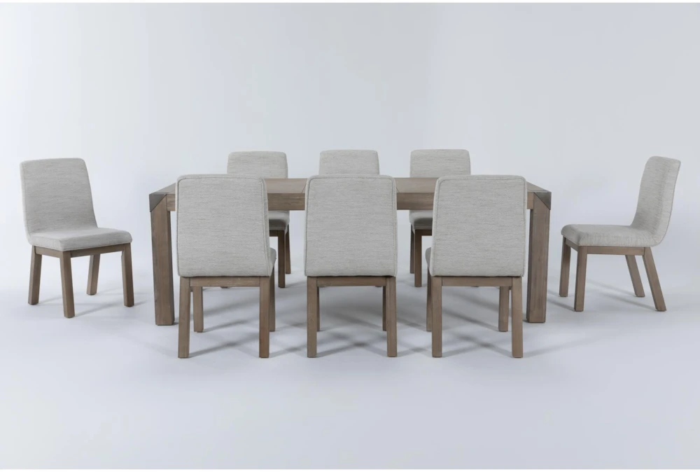 Luis Dining With Upholstered Chairs Set For 8