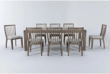 Luis Dining With Wood Back Chairs Set For 8