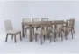 Luis Dining With Wood Back And Upholstered Chairs Set For 8 - Side