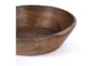 17 Inch Reclaimed Natural Wooden Bowl - Detail