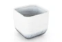 19.8X17.8 Inch Grey Ombre Square Planter - Detail