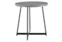 Weldon Grey Round End Table With Black Base - Signature