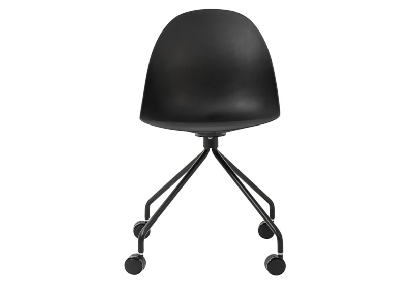 Rimmel Black Rolling Office Desk Chair - 360