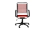 Uppsala Red And Graphite High Back Flat Bungee Rolling Office Desk Chair - Signature