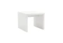 Wells High Gloss White End Table - Detail