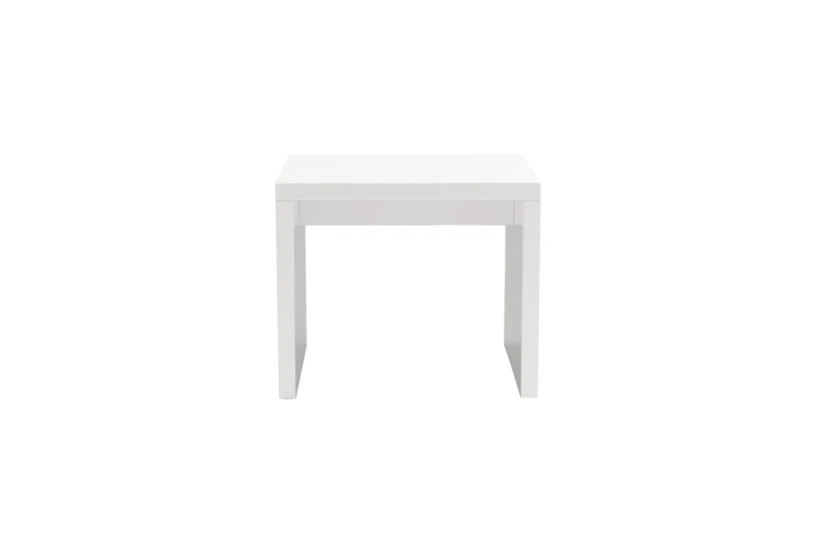 Wells High Gloss White End Table - 360